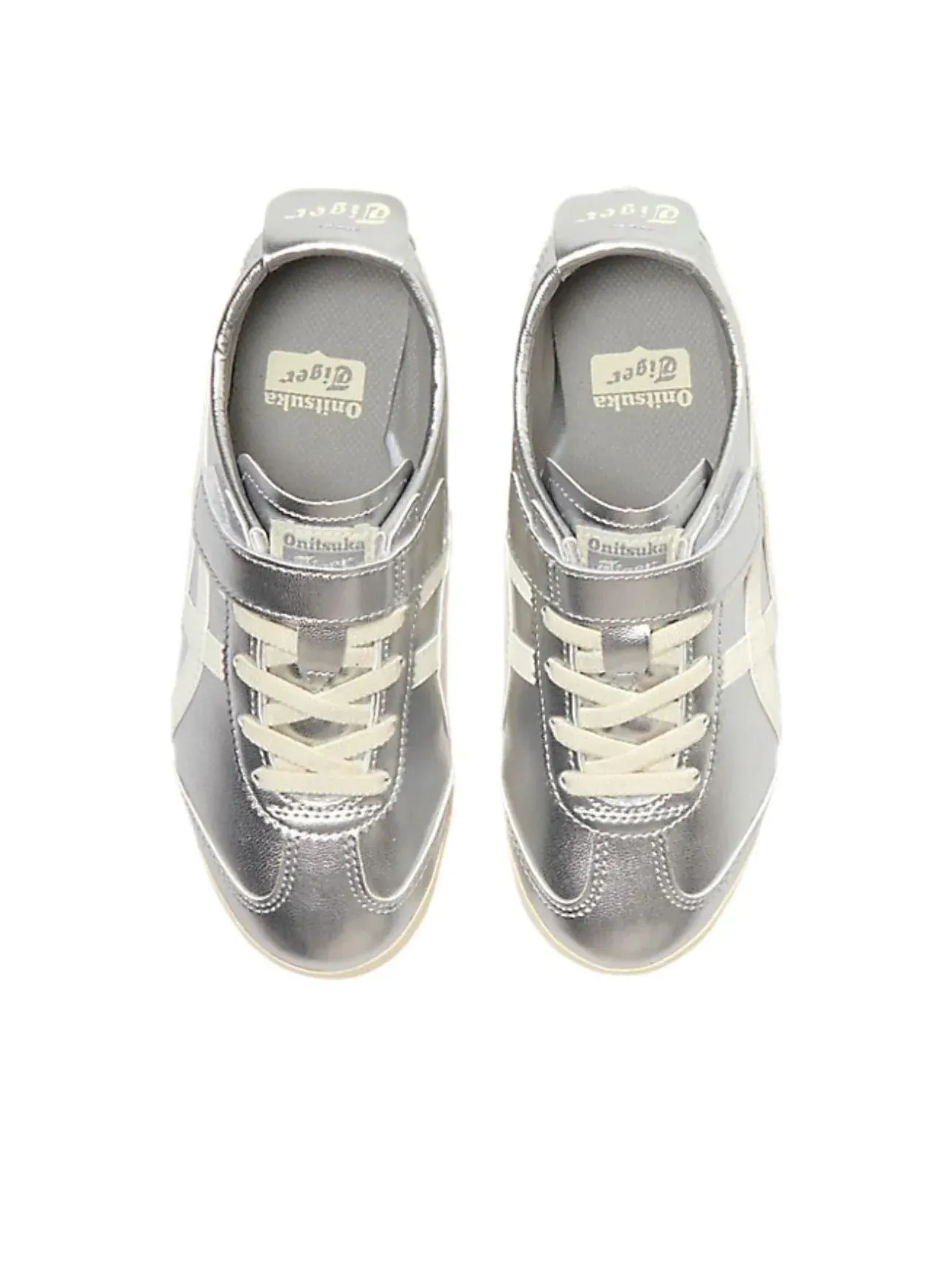 Кроссовки Onitsuka Tiger Mexico 66 'Silver Off White' 1184A049-020 — изображение 5 из 5, серебряный