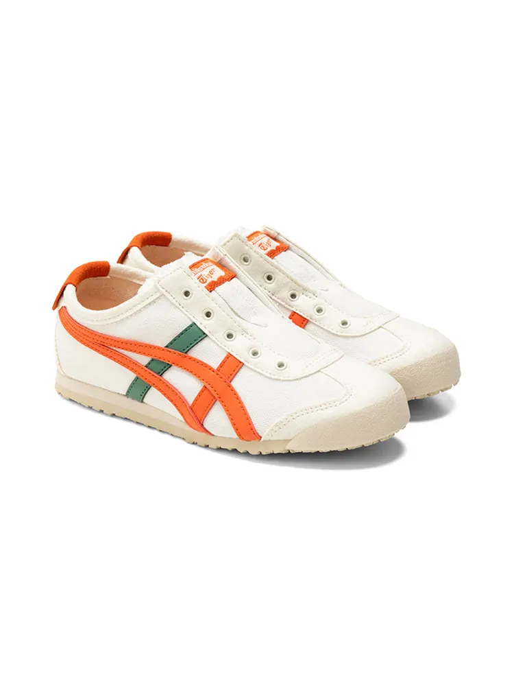 Кроссовки Onitsuka Tiger Mexico 66 Slip-On 'White Orange' — изображение 3 из 6, белый