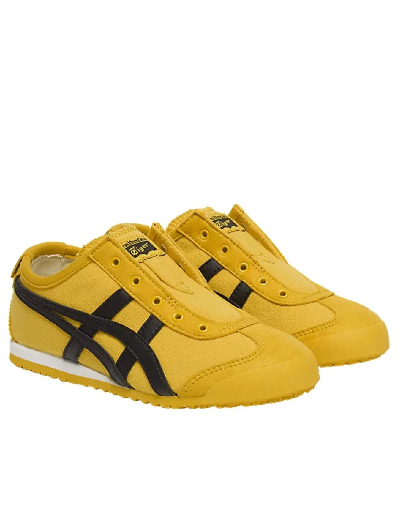 Детские кеды без шнуровки Mexico 66 Slip-On Onitsuka Tiger — изображение 2 из 6, желтый