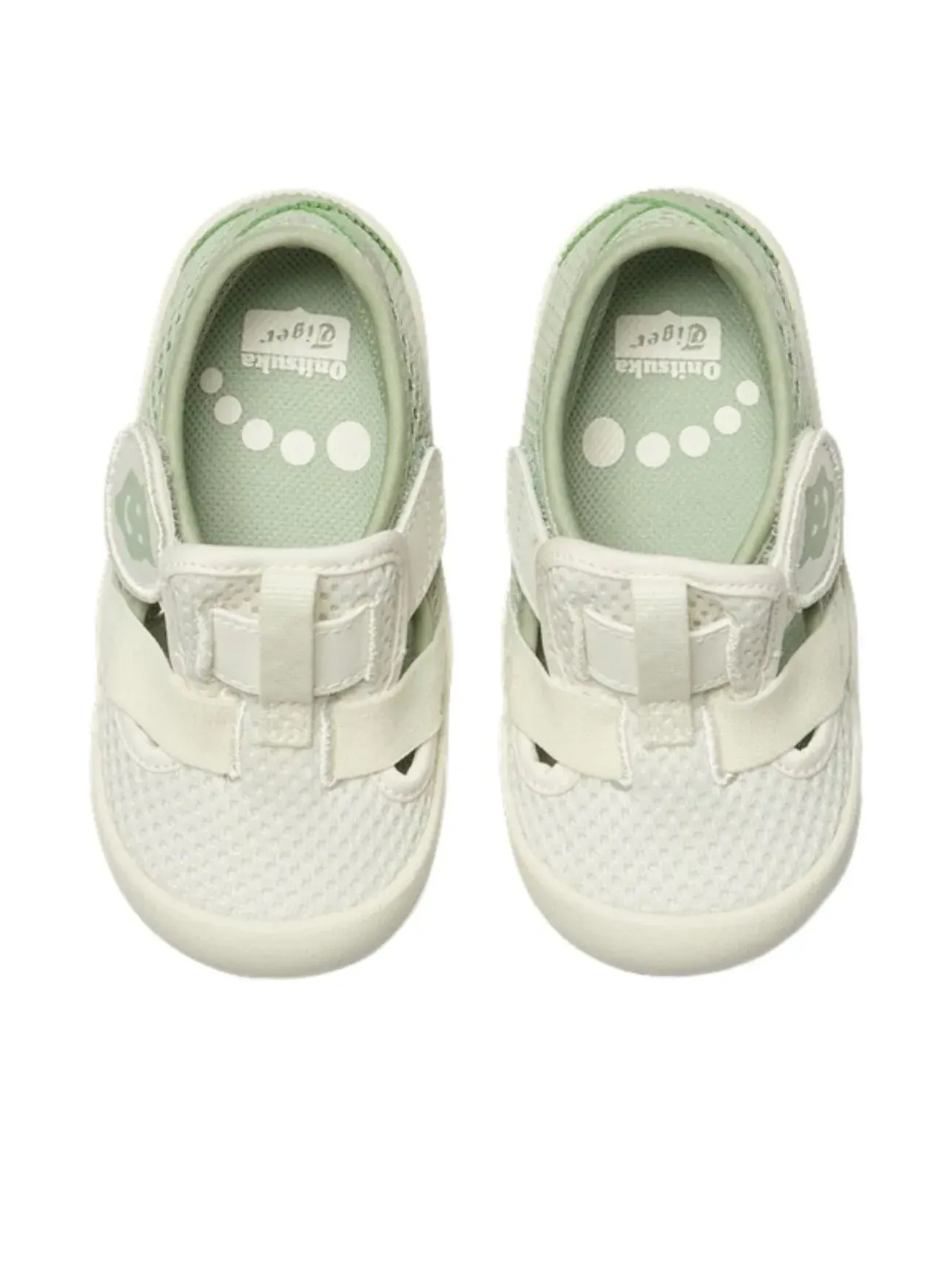 (TD) Сандалии Onitsuka Tiger Mexico 66 'Dark Jade Cream' — изображение 3 из 5, зеленый