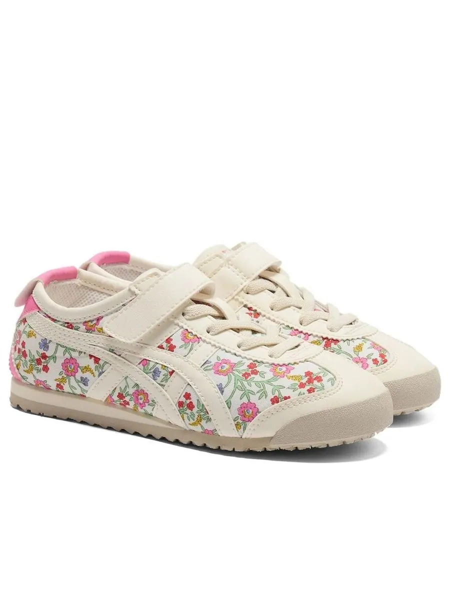 Кроссовки (PS) Onitsuka Tiger Mexico 66 'White Cream Floral' — изображение 3 из 6, бежевый