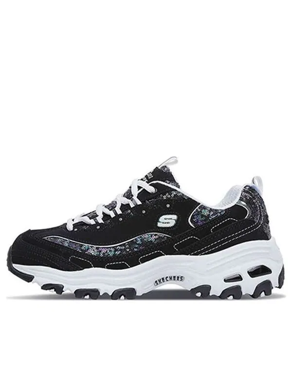 Кроссовки d'lites low-top sneakers black/white Skechers — изображение 1 из 4, черный