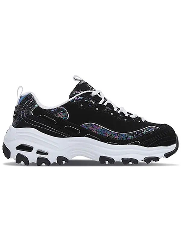 Кроссовки d'lites low-top sneakers black/white Skechers — изображение 2 из 4, черный