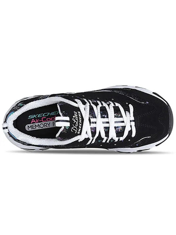 Кроссовки d'lites low-top sneakers black/white Skechers — изображение 4 из 4, черный