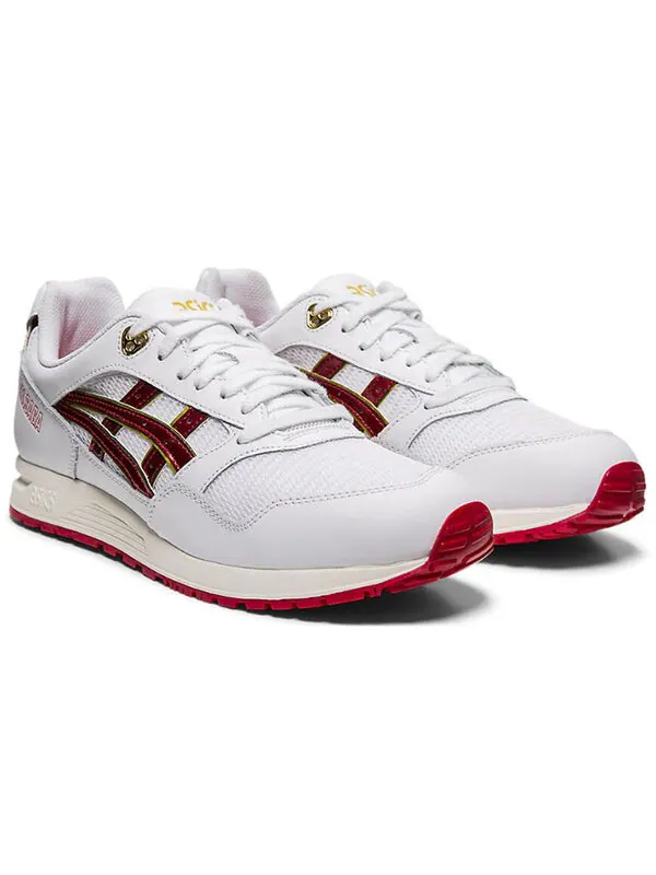 Кроссовки гель сага Asics — изображение 3 из 4, белый/красный