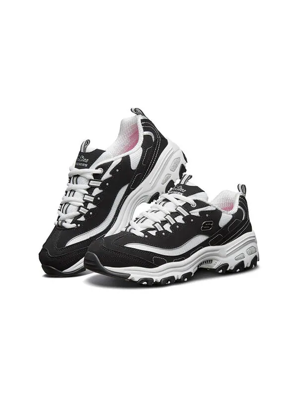 Кроссовки d'lites sports shoes gs blackwhite 'black white' Skechers — изображение 3 из 4, черный/белый