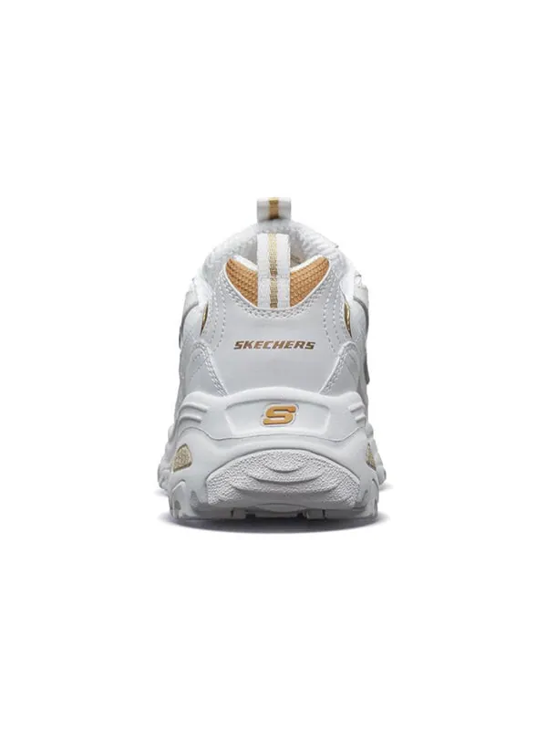 Кроссовки d'lites gs white/gold Skechers — изображение 4 из 4, белый/золотистый
