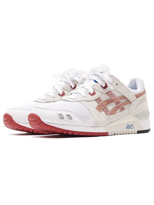 Кроссовки x kith gel lyte 3 og Asics — изображение 3 из 4, белый/розовый