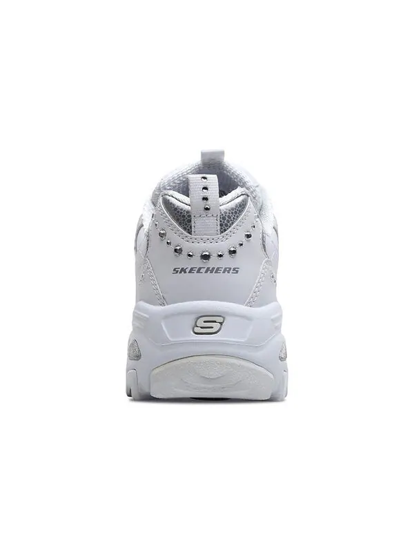 Кроссовки d lites silver/white Skechers — изображение 4 из 4, белый/серебристый