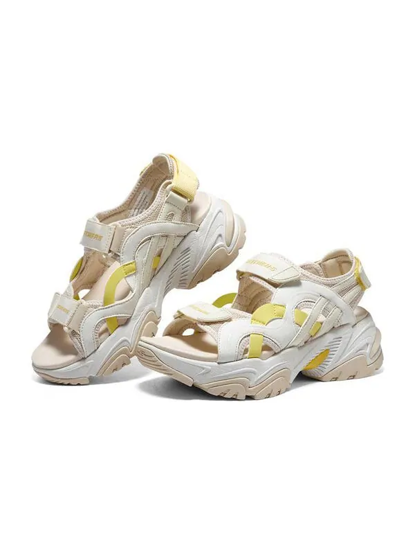 Сандалии stamina v2 'beige yellow' Skechers — изображение 3 из 4, бежевый/желтый