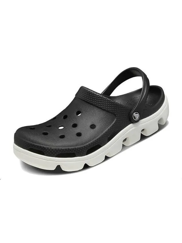 Сандалии duet beach sandals black white Crocs — изображение 4 из 4, черный белый