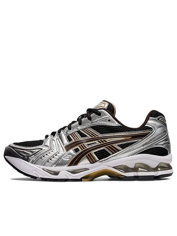 Кроссовки гель каяно 14 Asics — изображение 1 из 4, серебристый/желтый
