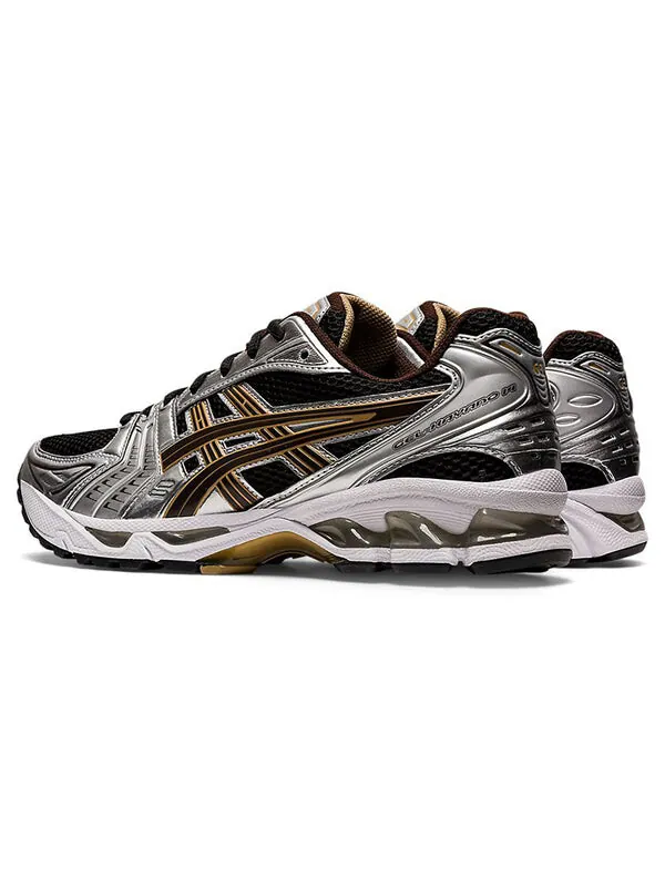 Кроссовки гель каяно 14 Asics — изображение 4 из 4, серебристый/желтый