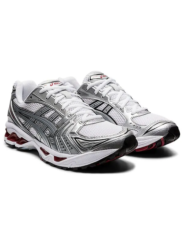 Кроссовки гель каяно 14 Asics — изображение 3 из 4, серебристый/белый