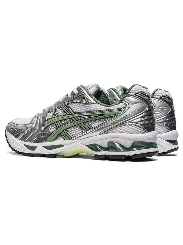 Кроссовки гель каяно 14 Asics — изображение 4 из 4, серебристый/зеленый