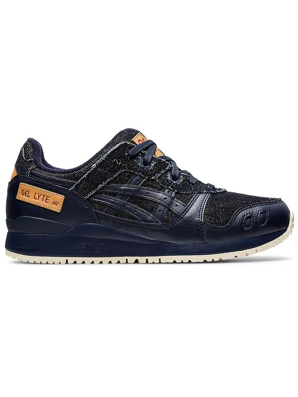 Кроссовки гель лайт 3 Asics — изображение 2 из 4, черный/синий