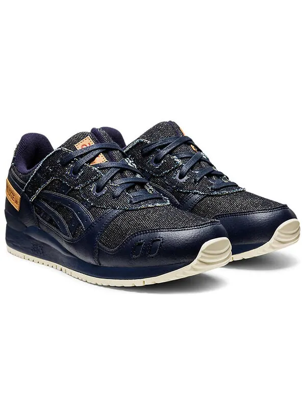Кроссовки гель лайт 3 Asics — изображение 3 из 4, черный/синий