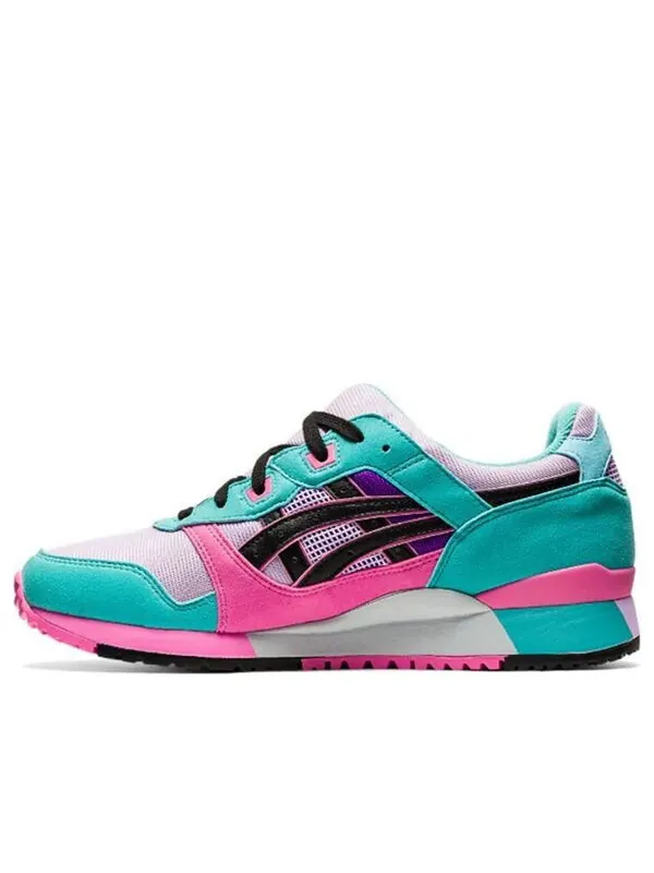 Кроссовки гель лайт 3 Asics — изображение 1 из 4, черный/зеленый/розовый