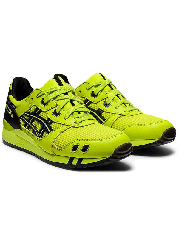 Кроссовки гель лайт 3 Asics — изображение 3 из 4, желтый/зеленый