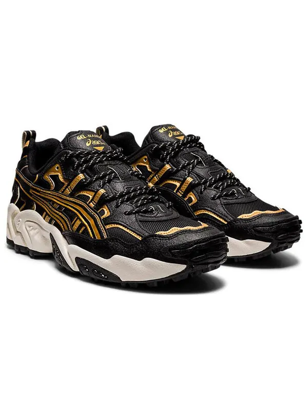 Кроссовки gel nandi золотые Asics — изображение 3 из 4, черный/золотистый