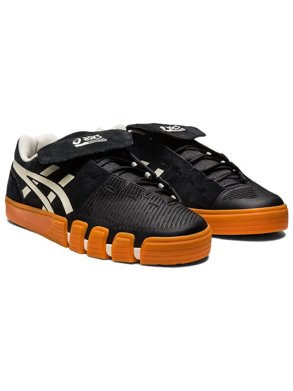 Кроссовки gel-flexkee pro 'black birtch' Asics — изображение 4 из 4, черный/белый/оранжевый