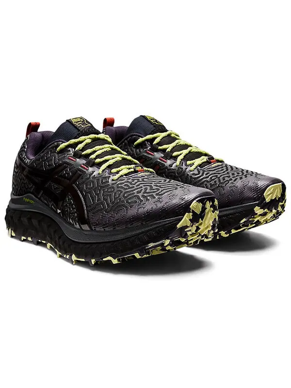 Кроссовки brain dead x trabuco max 'chaos slime' Asics — изображение 3 из 4, черный/зеленый