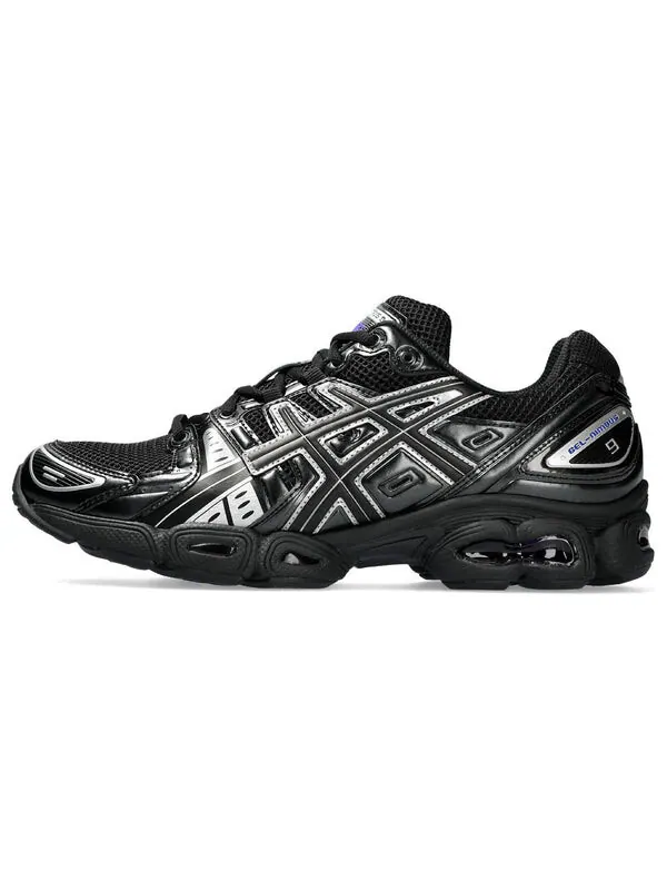 Кроссовки гель нимбус 9 Asics — изображение 2 из 4, черный/серебристый