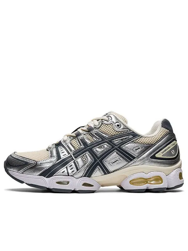 Кроссовки гель нимбус 9 Asics — изображение 1 из 4, белый/серебристый