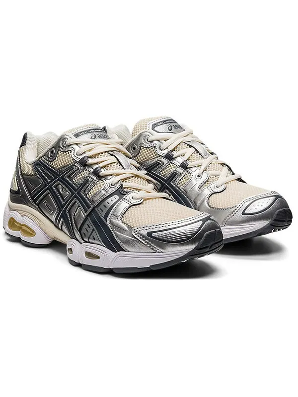 Кроссовки гель нимбус 9 Asics — изображение 3 из 4, белый/серебристый