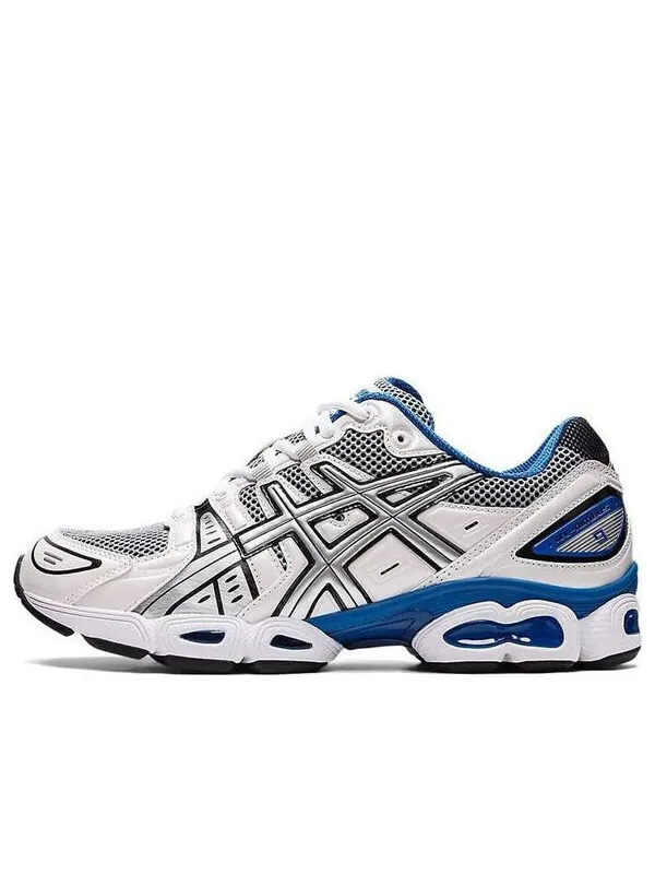 Кроссовки гель нимбус 9 Asics — изображение 1 из 4, белый/синий
