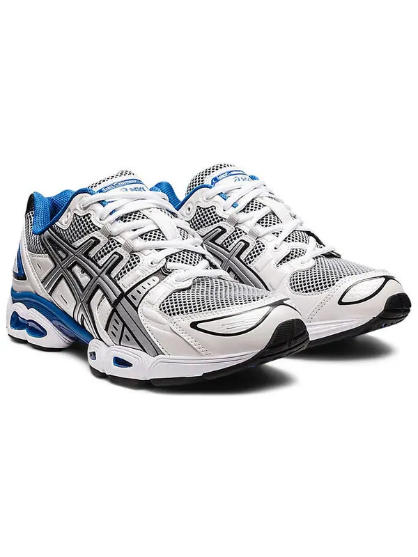 Кроссовки гель нимбус 9 Asics — изображение 3 из 4, белый/синий