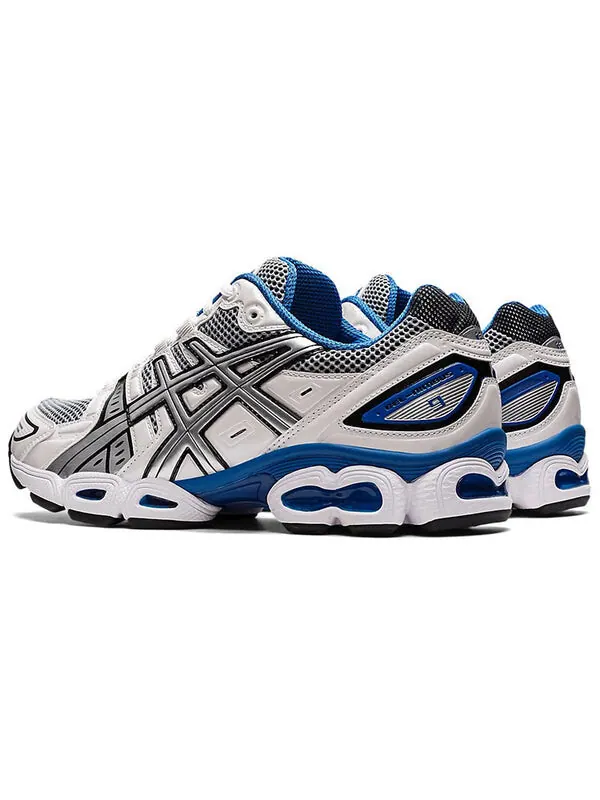 Кроссовки гель нимбус 9 Asics — изображение 4 из 4, белый/синий