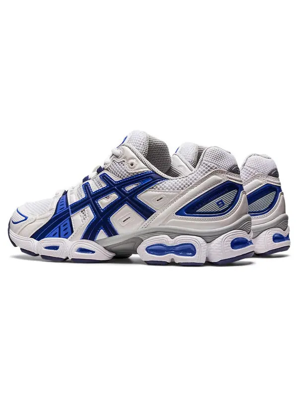 Кроссовки гель нимбус 9 Asics — изображение 3 из 4, белый/синий/серебристый
