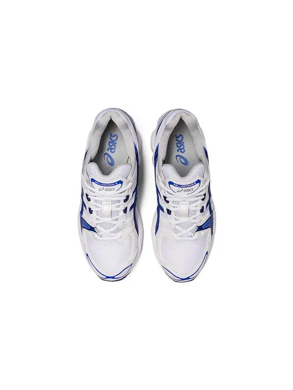 Кроссовки гель нимбус 9 Asics — изображение 4 из 4, белый/синий/серебристый