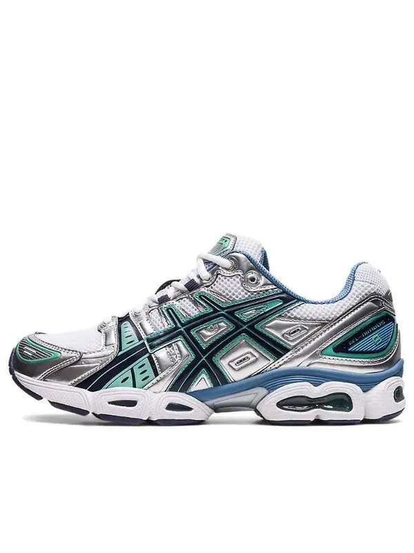 Кроссовки гель нимбус 9 Asics — изображение 1 из 4, белый/серебристый