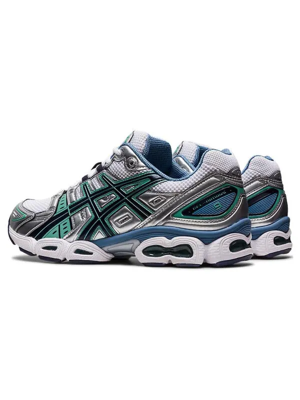 Кроссовки гель нимбус 9 Asics — изображение 4 из 4, белый/серебристый