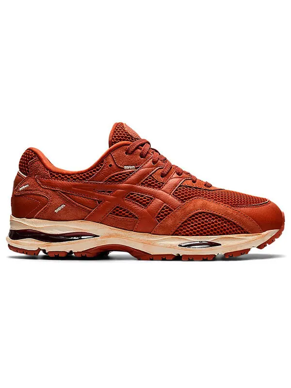 Кроссовки джинсовые слезы x гель mc plus Asics — изображение 2 из 4, коричневый/белый