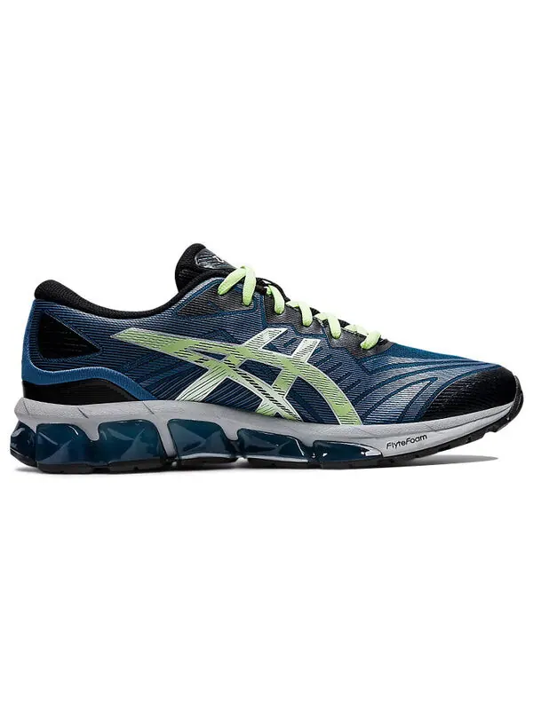 Кроссовки гель квант 360 7 Asics — изображение 2 из 4, синий/желтый/серый