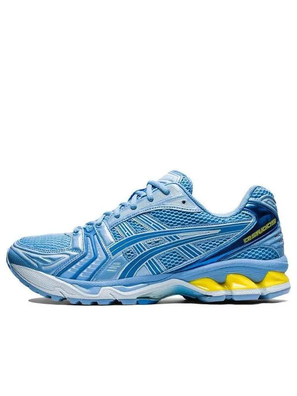 Кроссовки гелевые kayano 14 x Ice Studios Asics — изображение 1 из 4, синий/желтый