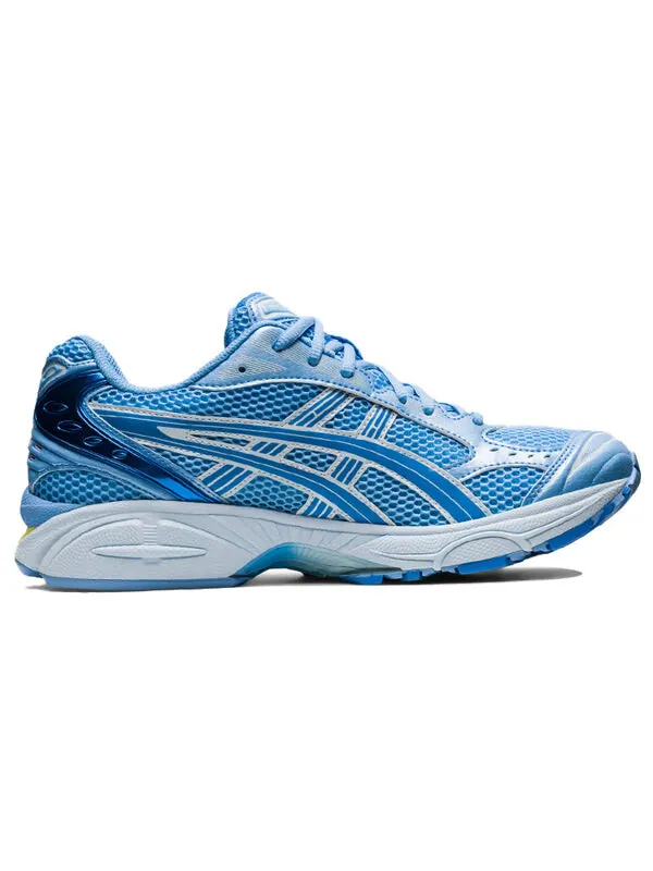 Кроссовки гелевые kayano 14 x Ice Studios Asics — изображение 2 из 4, синий/желтый