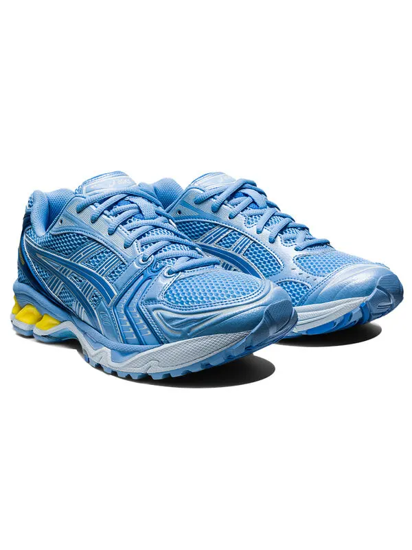 Кроссовки гелевые kayano 14 x Ice Studios Asics — изображение 3 из 4, синий/желтый