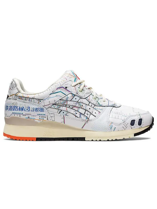 Кроссовки x atmos gel lyte 3 og Asics — изображение 2 из 4, белый/синий