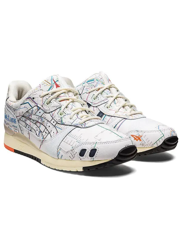 Кроссовки x atmos gel lyte 3 og Asics — изображение 3 из 4, белый/синий