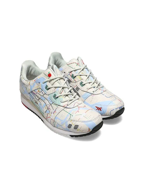 Кроссовки x atmos gel lyte 3 og Asics — изображение 2 из 4, белый/синий