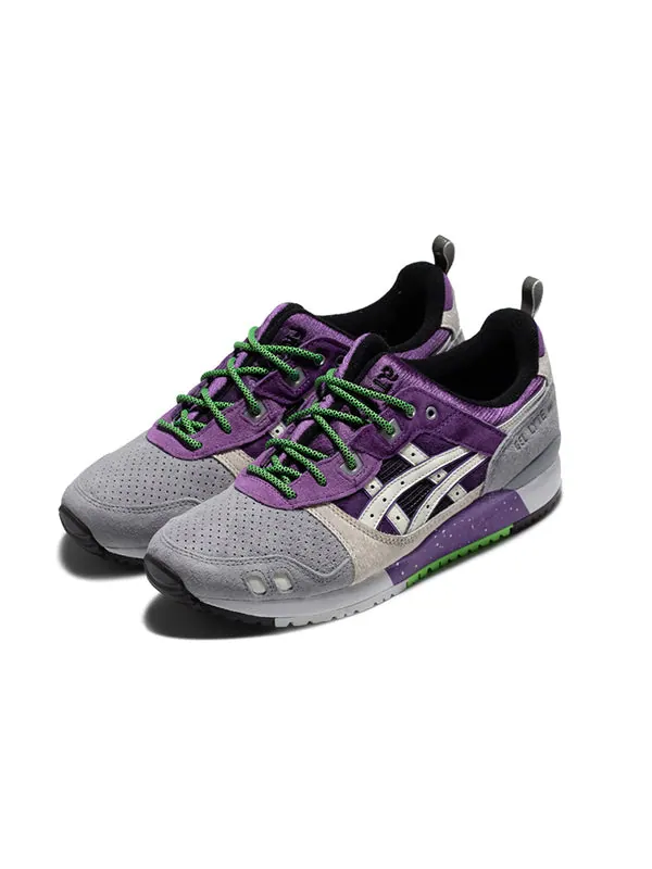Кроссовки x atmos x sneaker freaker gel-lyte 3 'alley cats' Asics — изображение 2 из 4, серый/фиолетовый