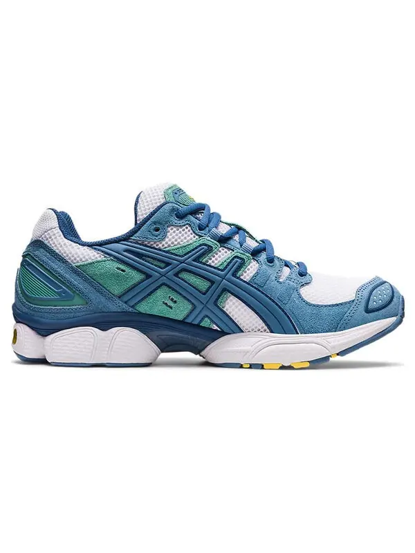 Кроссовки гель нимбус 9 Asics — изображение 2 из 4, синий/зеленый