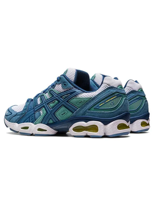 Кроссовки гель нимбус 9 Asics — изображение 4 из 4, синий/зеленый