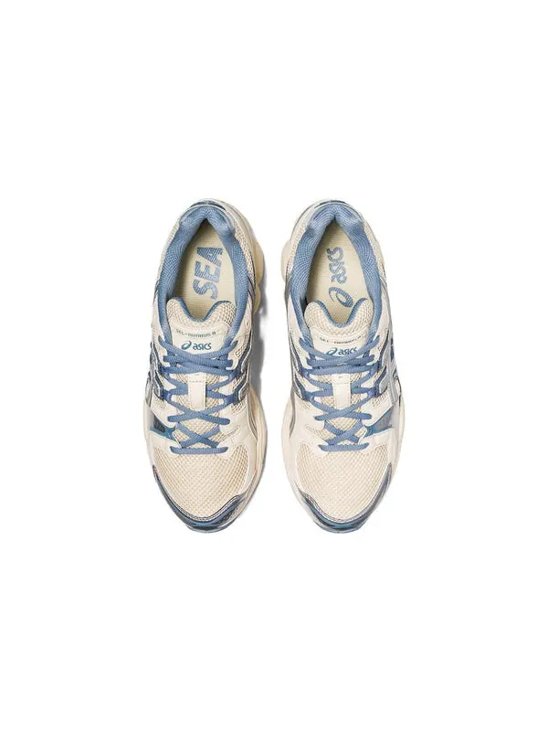 Кроссовки Wind and Sea x Gel Nimbus 9 Asics — изображение 4 из 4, кремовый/синий