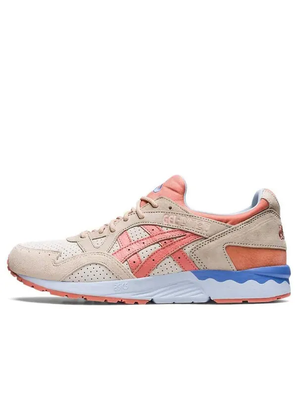 Кроссовки гель лайт 5 Asics — изображение 1 из 4, серый/розовый/синий