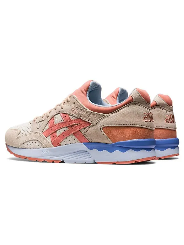 Кроссовки гель лайт 5 Asics — изображение 4 из 4, серый/розовый/синий